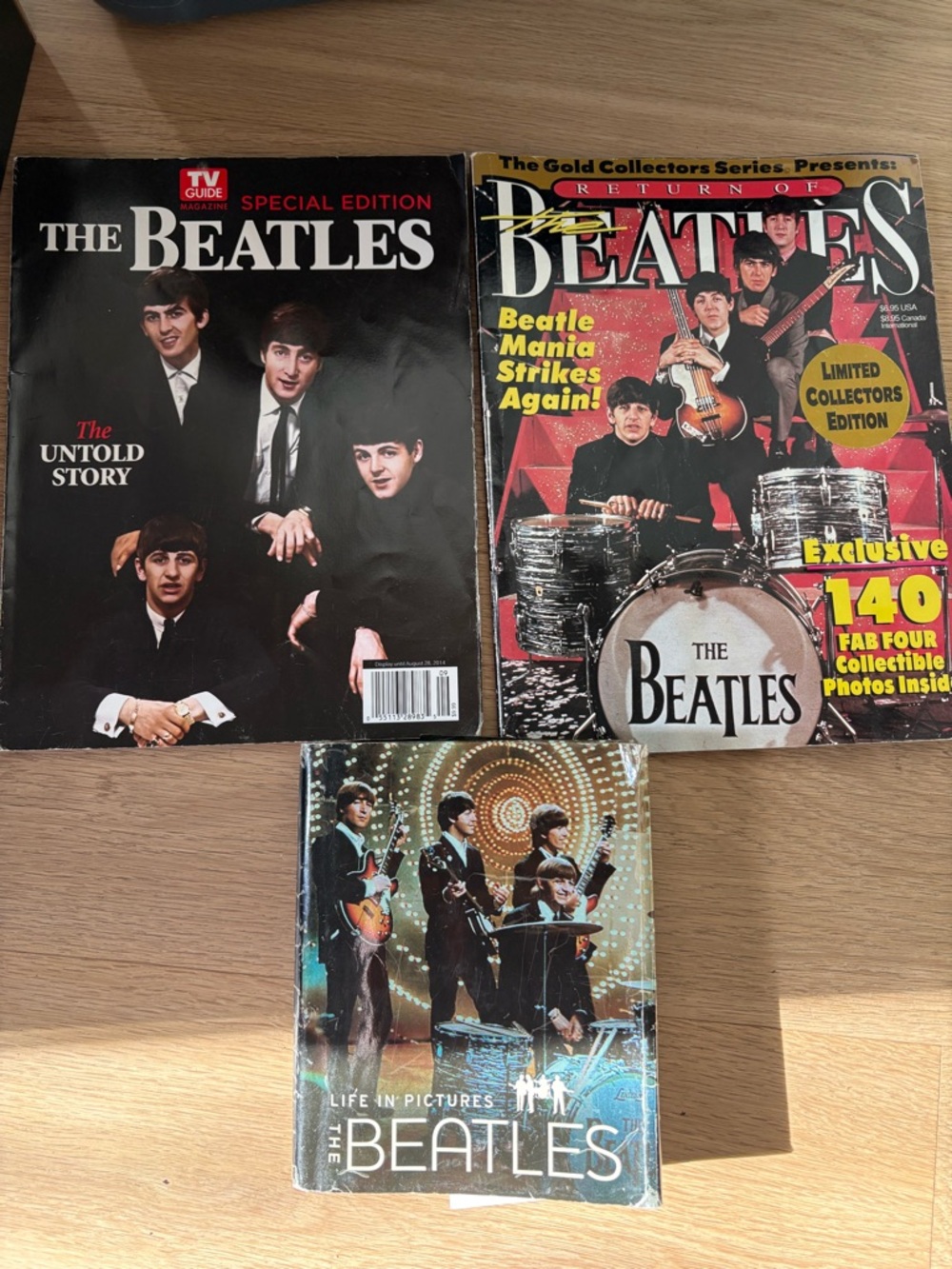 2 Beatles Magazines & 1 Beatles Book - beautiful  images and history for fans